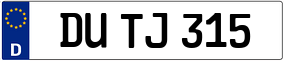 Truck License Plate